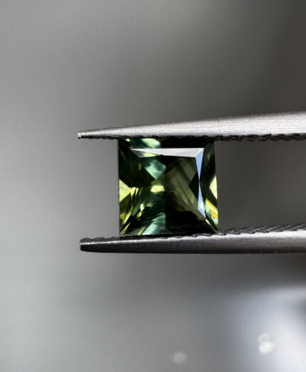 Blue Green Yellow Parti Square Sapphire